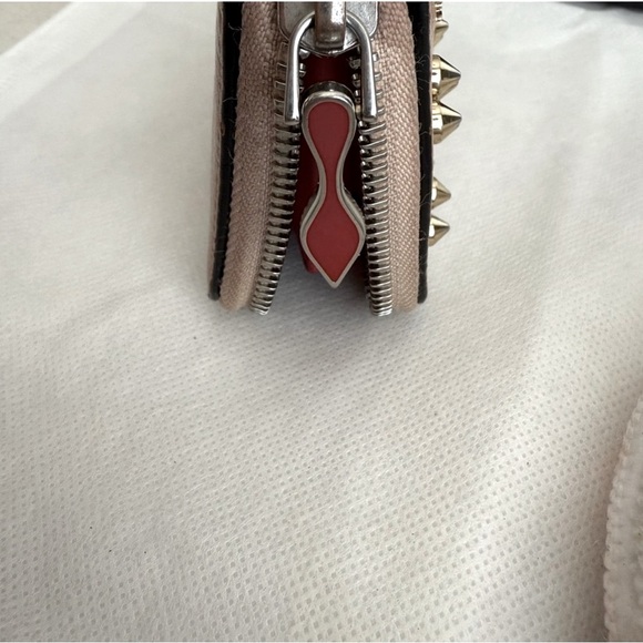 Christian Louboutin Brown Studded Wallet - Picture 4 of 5
